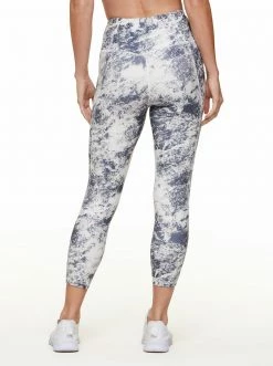 Rockfit Tummy Control Capri In Ombre Blue Granite Clothing