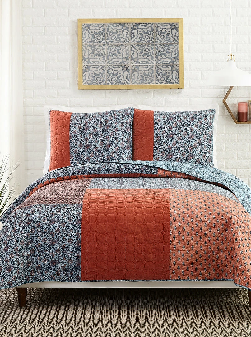 Peking Handicraft Home Bombay Reversible Quilt 1 Peking Handicraft Home Bombay Reversible Quilt
