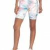 Rockfit Tummy Control Bermuda In Ice Green Tie-Dye