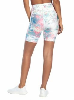 Rockfit Tummy Control Bermuda In Ice Green Tie-Dye