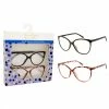 CIO Set Of 2 Cat-Eye Blue Light Readers In Black & Tortoise To Rose