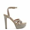 Camuto Shoes Balina Platform Heel In Champagne
