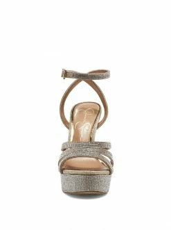 Camuto Shoes Balina Platform Heel In Champagne
