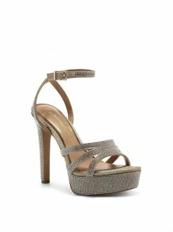Camuto Shoes Balina Platform Heel In Champagne