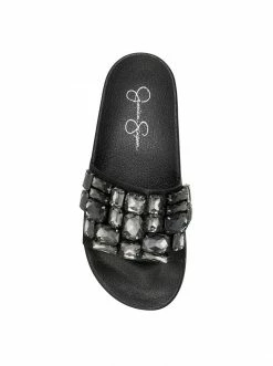 Camuto Shoes Stazee Flat Slide In Black