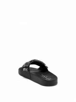 Camuto Shoes Stazee Flat Slide In Black