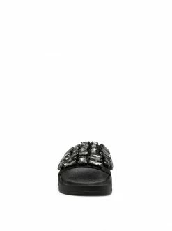 Camuto Shoes Stazee Flat Slide In Black