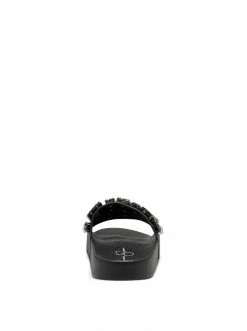 Camuto Shoes Stazee Flat Slide In Black