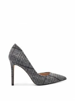 Camuto Prizma D'Orsay Pump In Grey Plaid Shoes