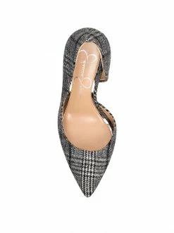 Camuto Prizma D'Orsay Pump In Grey Plaid Shoes