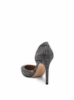 Camuto Prizma D'Orsay Pump In Grey Plaid Shoes