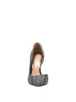 Camuto Prizma D'Orsay Pump In Grey Plaid Shoes