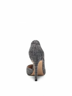Camuto Prizma D'Orsay Pump In Grey Plaid Shoes