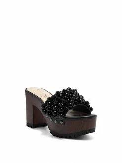 Camuto Telina Platform Slide In Black Pearl