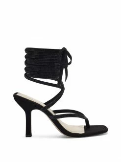 Camuto Kelsa High Heel Sandal In Black Sparkle Shoes