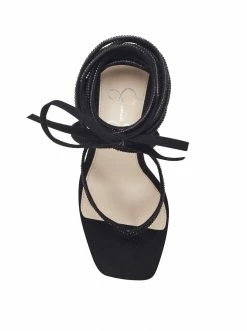 Camuto Kelsa High Heel Sandal In Black Sparkle Shoes