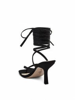 Camuto Kelsa High Heel Sandal In Black Sparkle Shoes