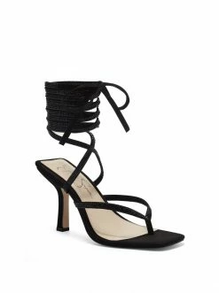 Camuto Kelsa High Heel Sandal In Black Sparkle Shoes