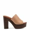 Camuto Shoes Shelbie Platform Slide In Natural