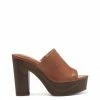 Camuto Shelbie Platform Slide In Caramel Shoes