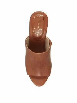 Camuto Shelbie Platform Slide In Caramel Shoes