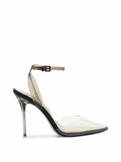 Camuto Shoes Pirrie High Heel In Clear & Black