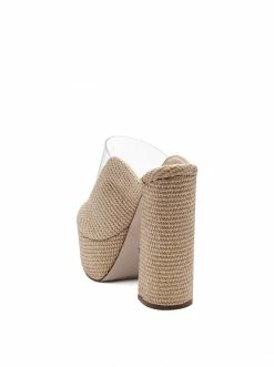 Camuto Annalyn Platform Slide In Natural