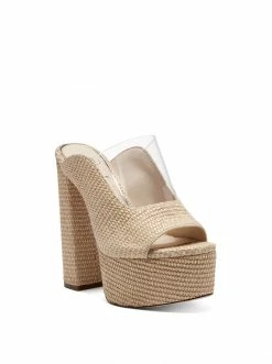 Camuto Annalyn Platform Slide In Natural