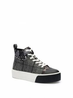 Camuto Shoes Emiliya Platform Sneaker In Plaid